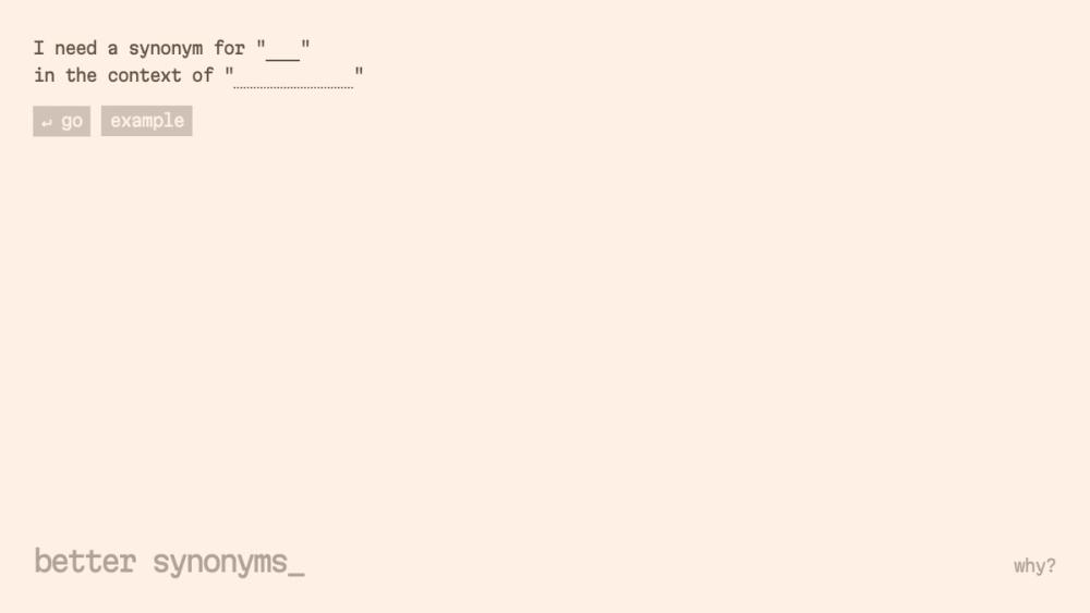 image for Better Synonyms