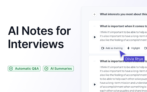 image for Aspect - AI Notes For Interviews & Recruiters