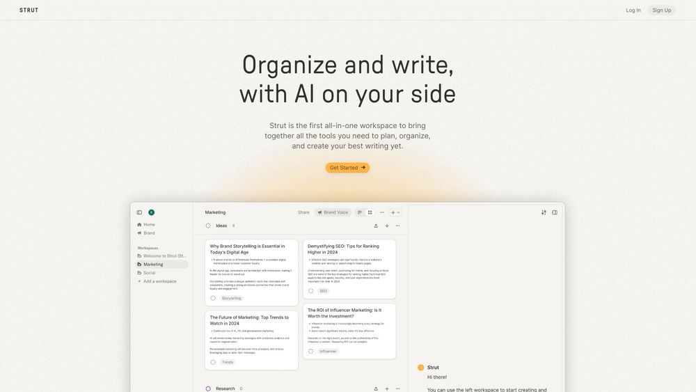 image for Strut — Organize and write with AI