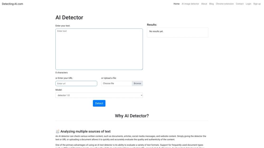 image for Detecting-AI.com