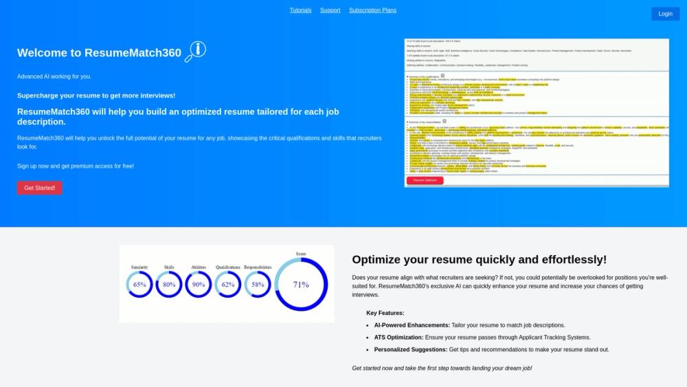 image for ResumeMatch360