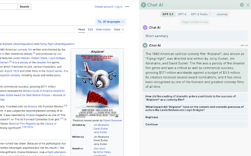 image for Chat AI - Chat GPT 4 Turbo on all sites