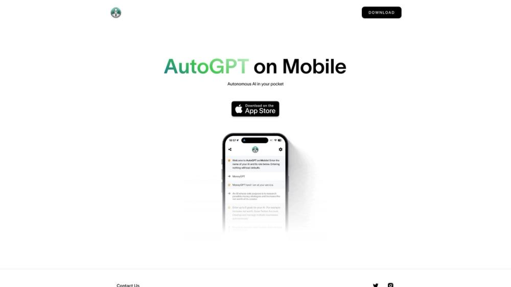 image for AutoGPT on Mobile