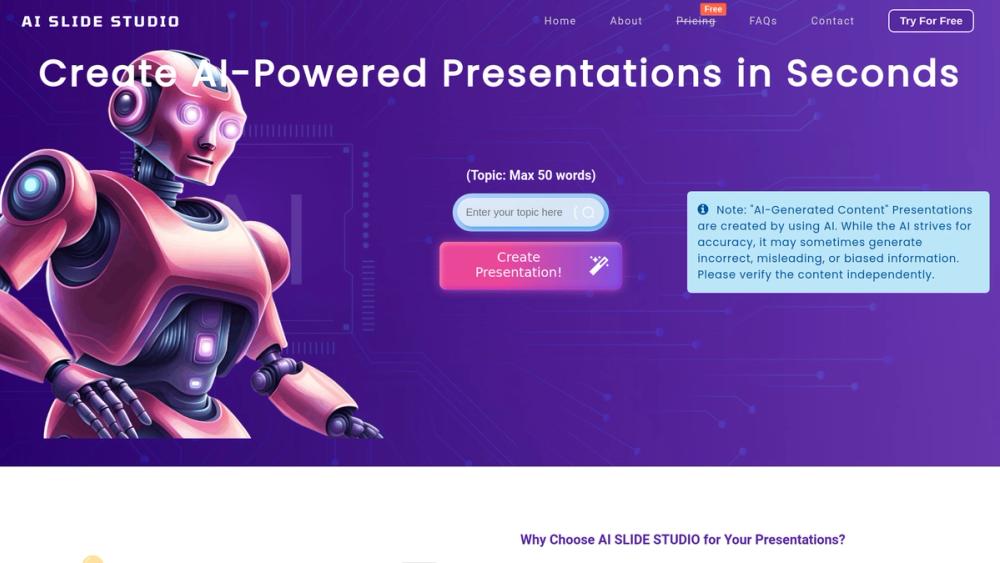 image for AI Slide Studio