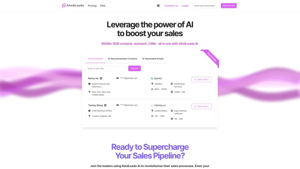 image for AIndLeads - AI finds Leads