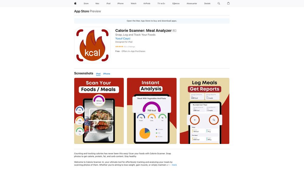 image for Calorie Scanner: Meal Analyzer