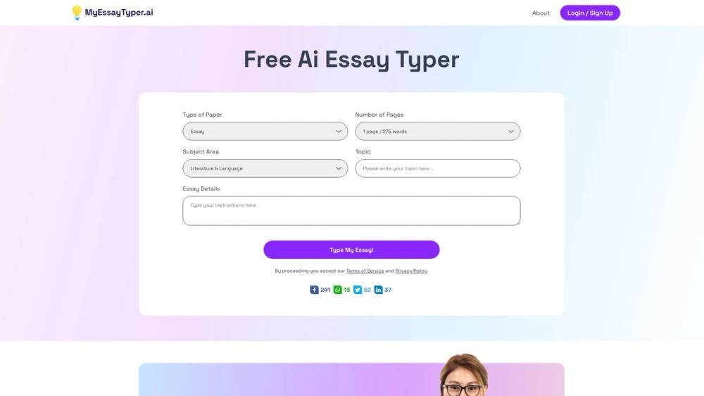 image for Myessaytyper.ai