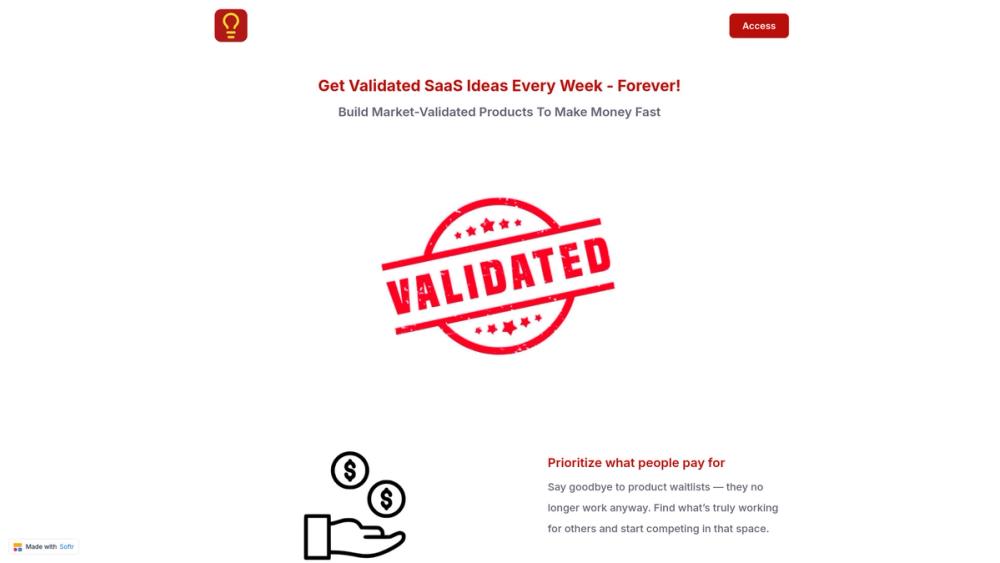 image for Validated SaaS Ideas