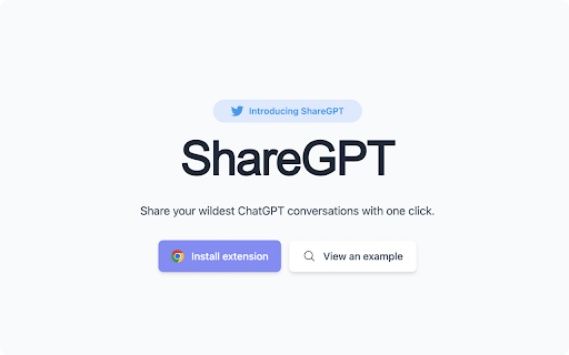 image for ShareGPT: Share your ChatGPT conversations