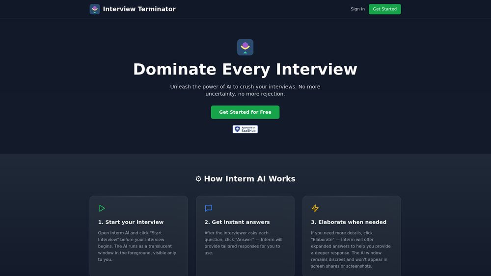 image for Interm AI - Interview Terminator