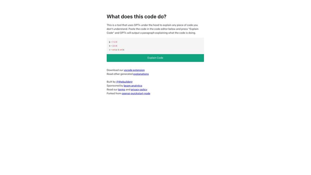 image for WhatDoesThisCodeDo.com