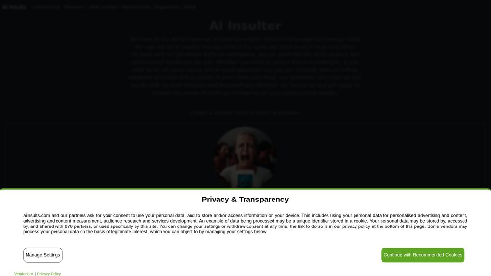 image for AI Insult Generator