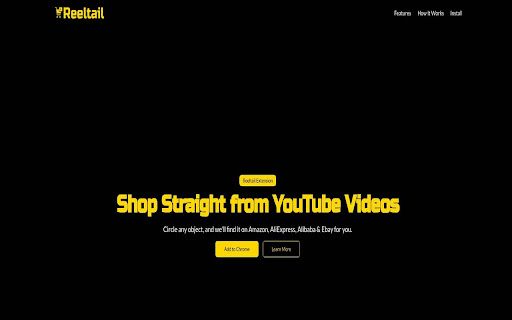 image for Reeltail: Shop Straight from YouTube Videos.