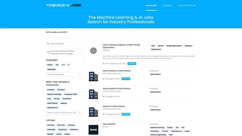 image for Towards AI Jobs