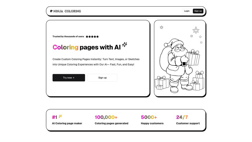 image for NinjaColoring - Coloring Pages with AI