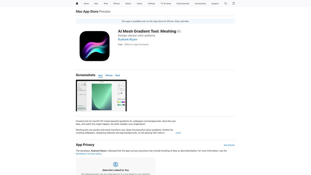 image for Meshing: AI Mesh Gradient Tool