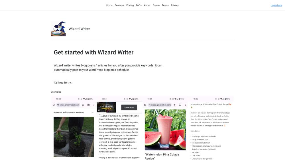 image for Wizard Writer