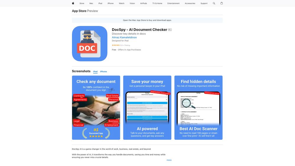 image for DocSpy: AI Document Checker