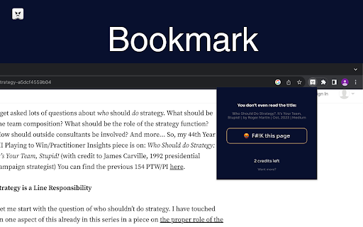 image for fBookmarks - Personalized AI Newsletter