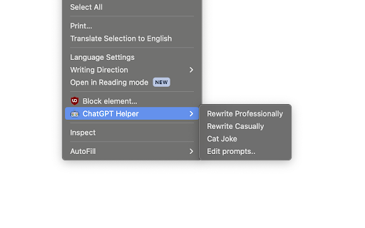 image for Chrome ChatGPT Helper