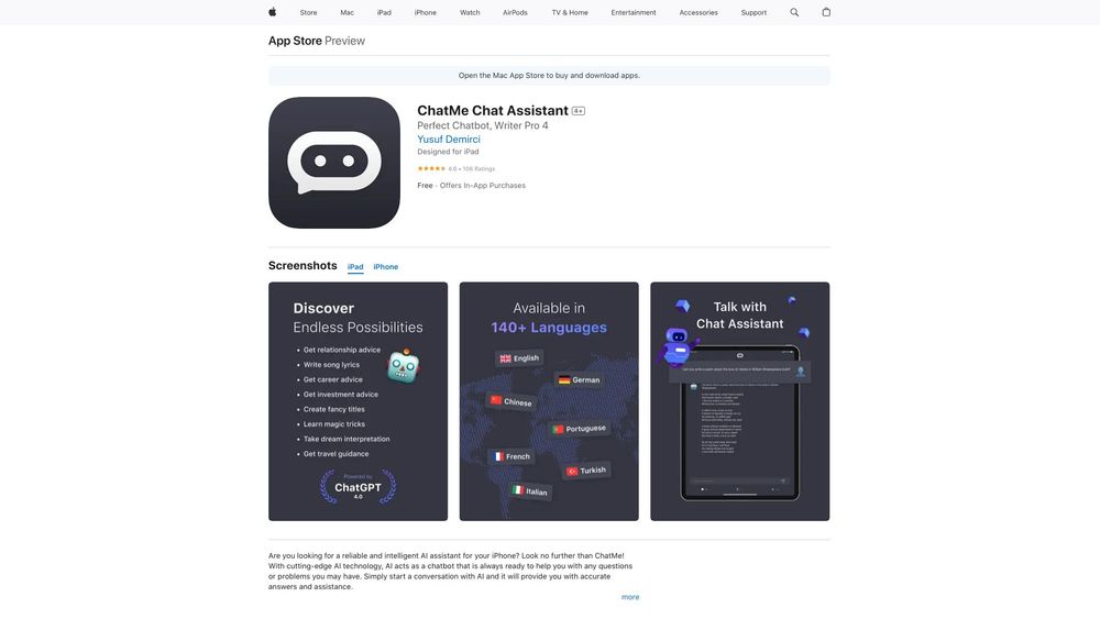 image for ChatMe: Intelligent AI Assistant