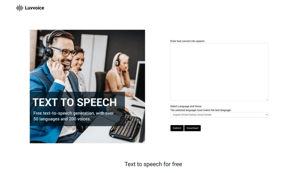 image for Luvvoice - Free Text to Speech