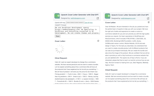 image for Upwork Cover Letter Generator with Chat GPT