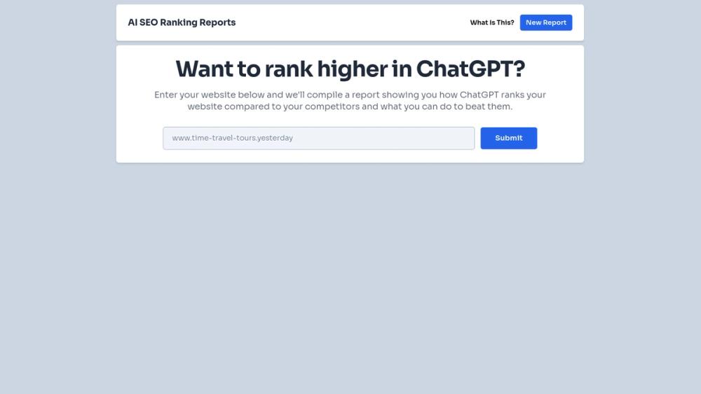 image for AI SEO Ranking Reports