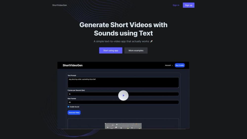 image for ShortVideoGen