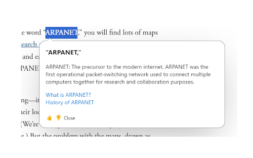 image for Popup explanations—by All you can EAT AI