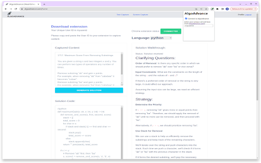image for AlgoAdvance Coding Helper