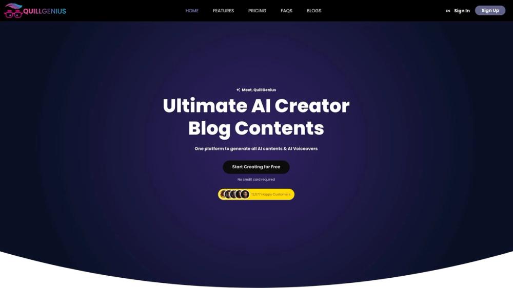 image for QuillGenius AI Copywriting Tool