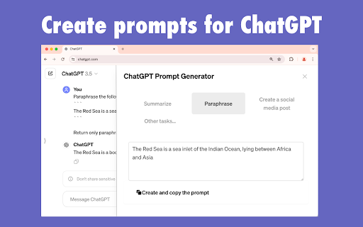 image for ChatGPT Prompt Generator