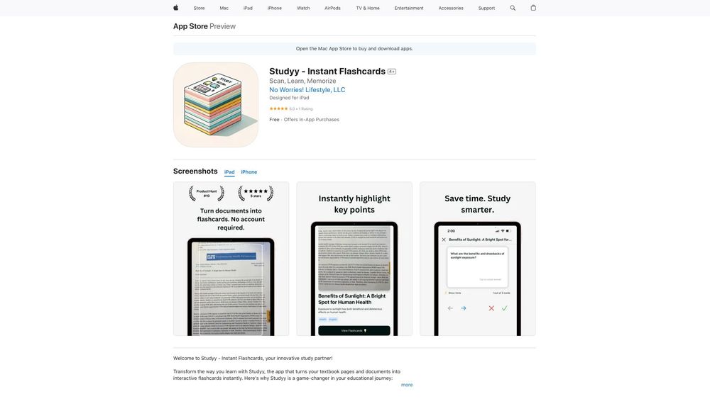image for Studyy - Instant Flashcards