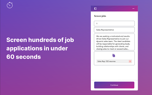 image for Motiv: Screen hundreds of job application in seconds
