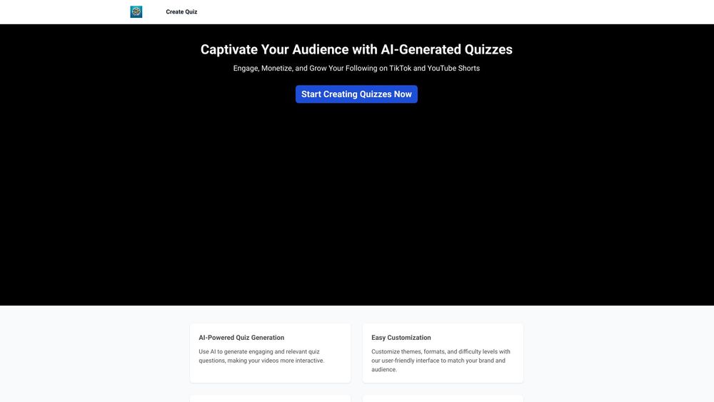 image for QuizTok - AI Generated Quiz Videos for TikTok