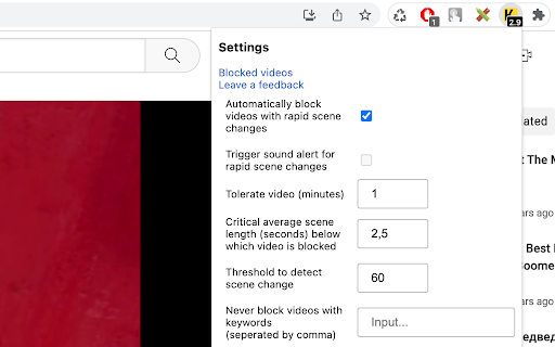 image for Kaini - YouTube Scene Change Detector