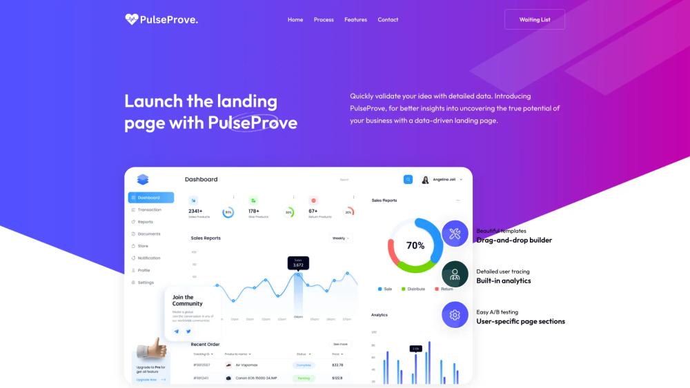 image for Validate idea with a data-driven website