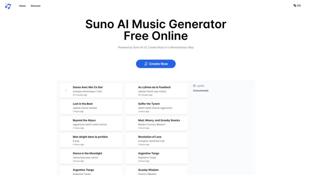 image for Suno Music Generator