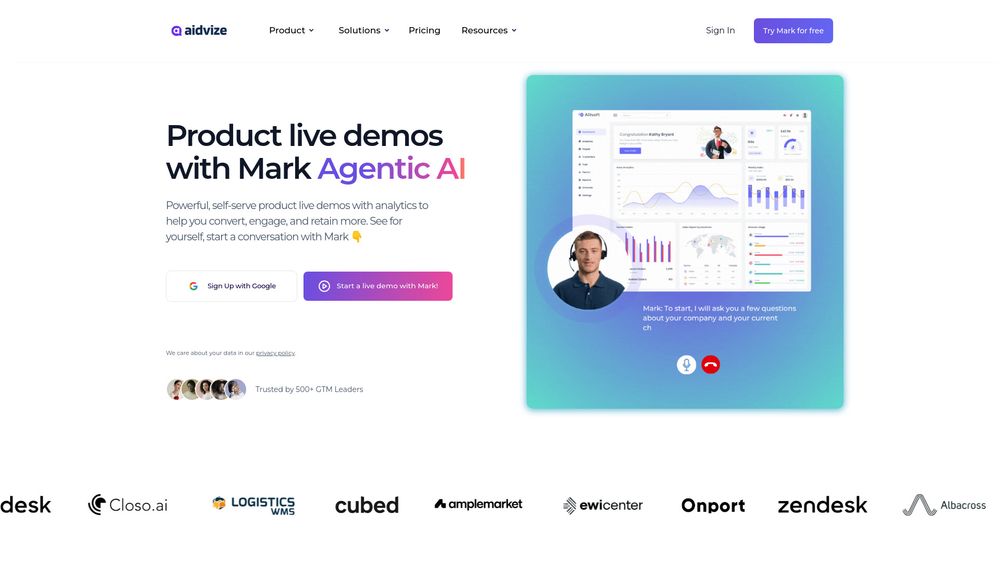 image for Agent Mark for Sales Demos