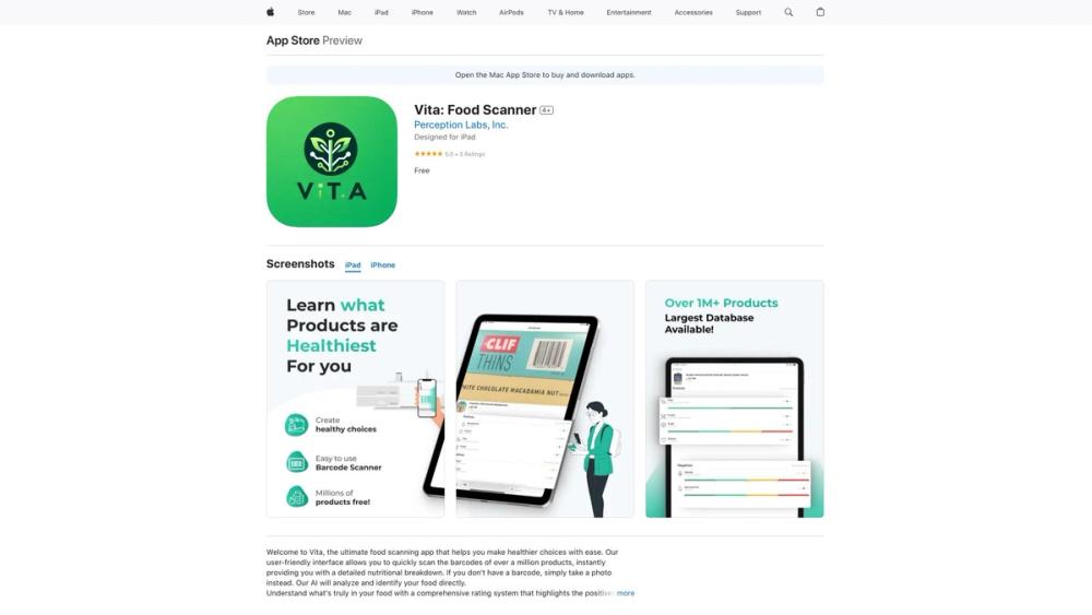image for Vita: Food Scanner