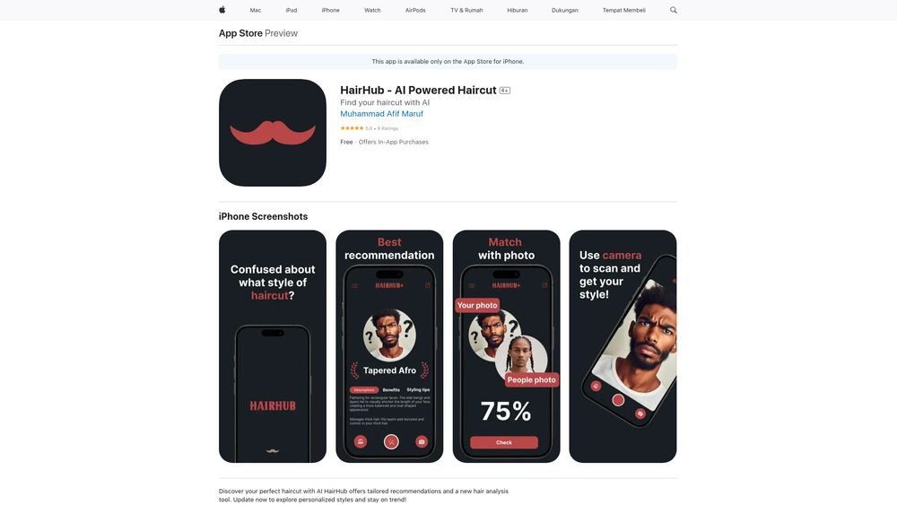image for Hairhub - AI Powered Haircut