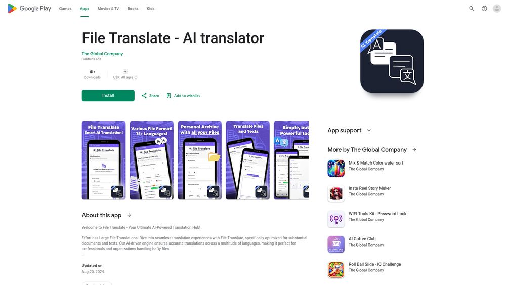 image for File Translate - AI translator for files