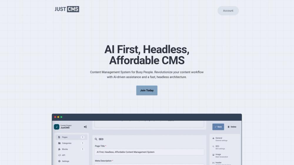 image for JustCMS
