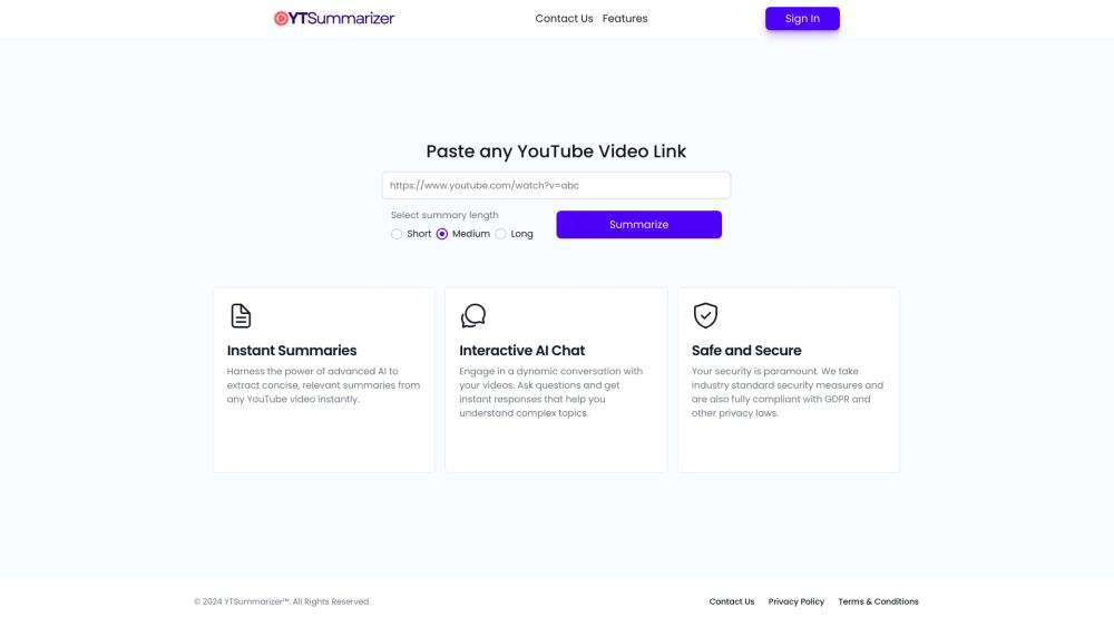 image for YTSummarizer.io