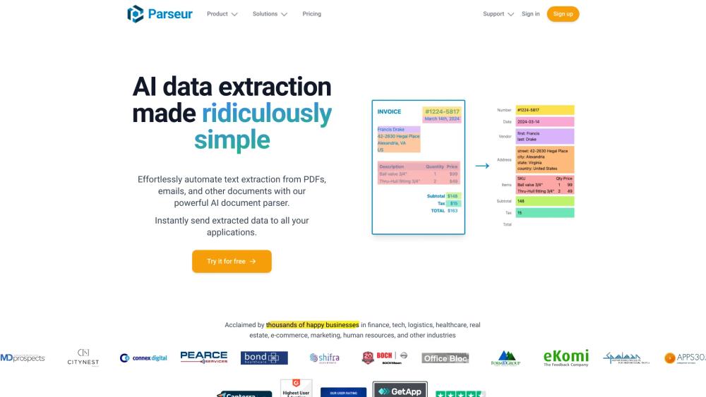 image for parseur.com