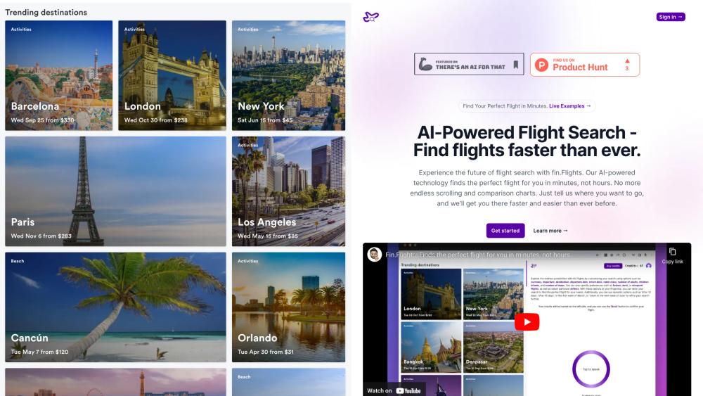image for fin.flights - AI-Powered Flight Search