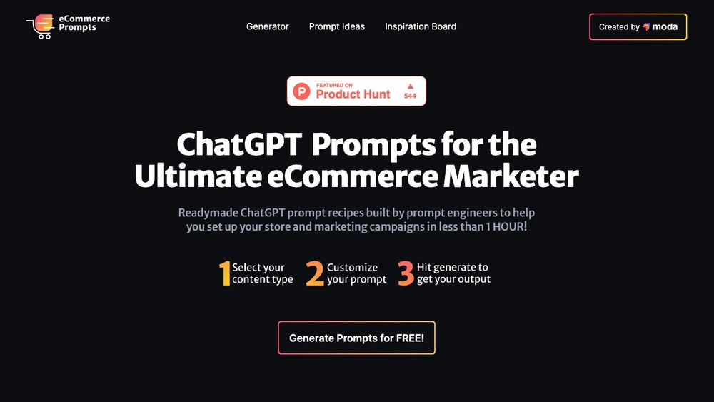 image for ECommerce Prompt Generator