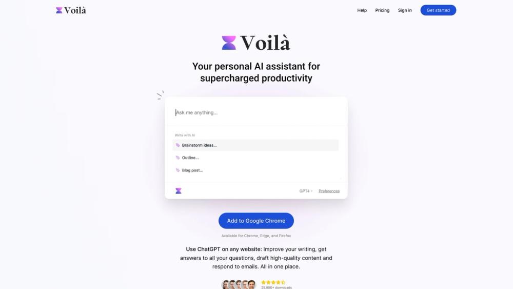 image for Voilà - ChatGPT browser assistant