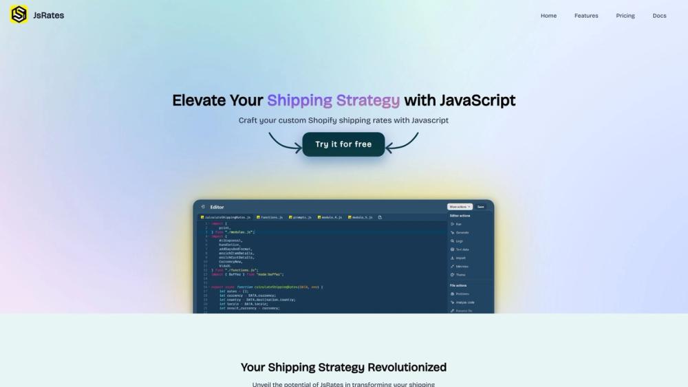 image for JsRates: Custom Shipping Rates